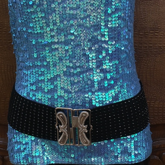 Retro Chic Vintage Butterfly Buckle Stretch Belt - Picture 2 of 7